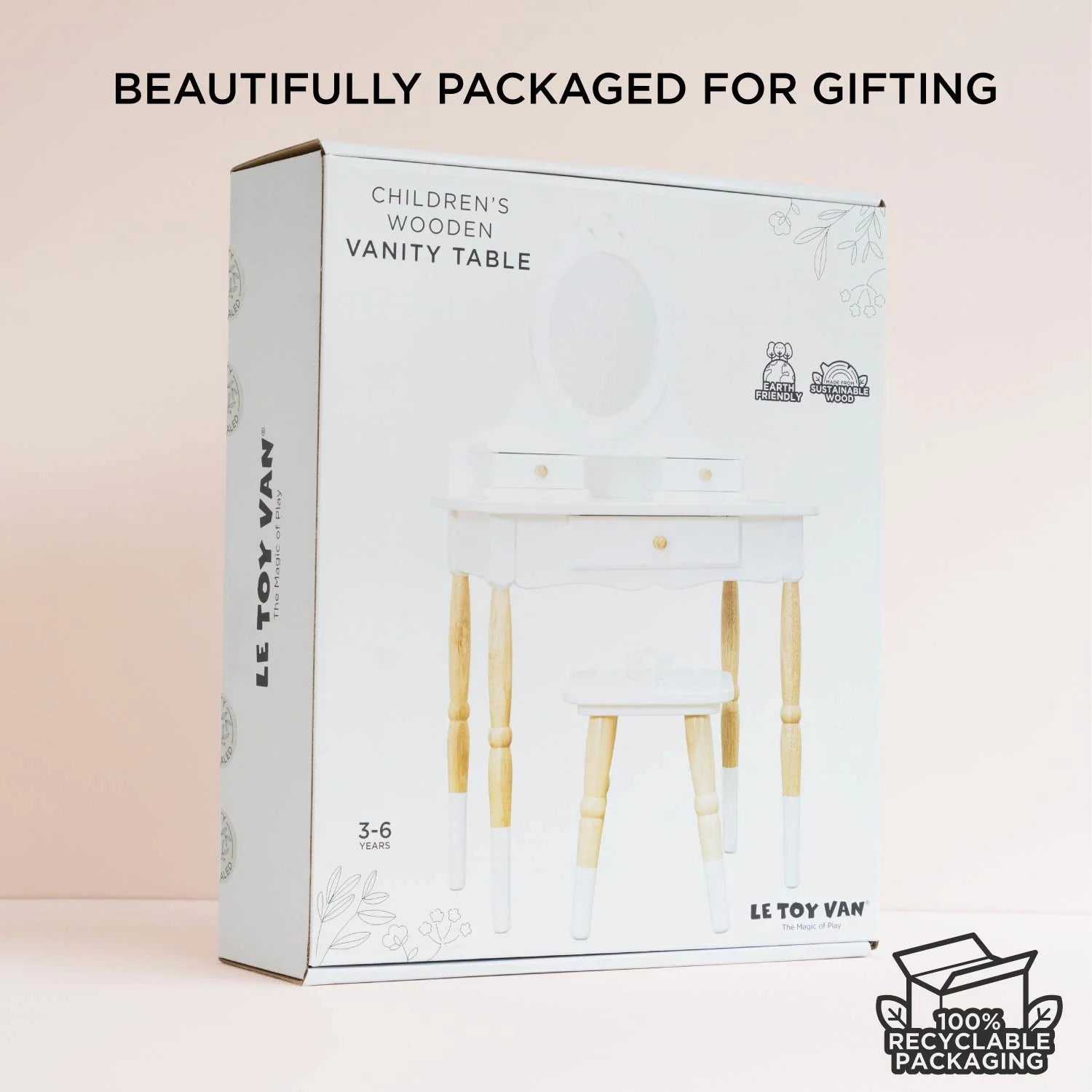 Le Toy Van Dressing-up Vanity Table with Stool