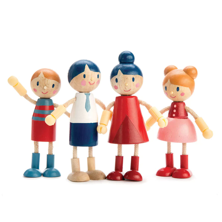 Tender Leaf Doll Family - Flexible Dolls House People Set