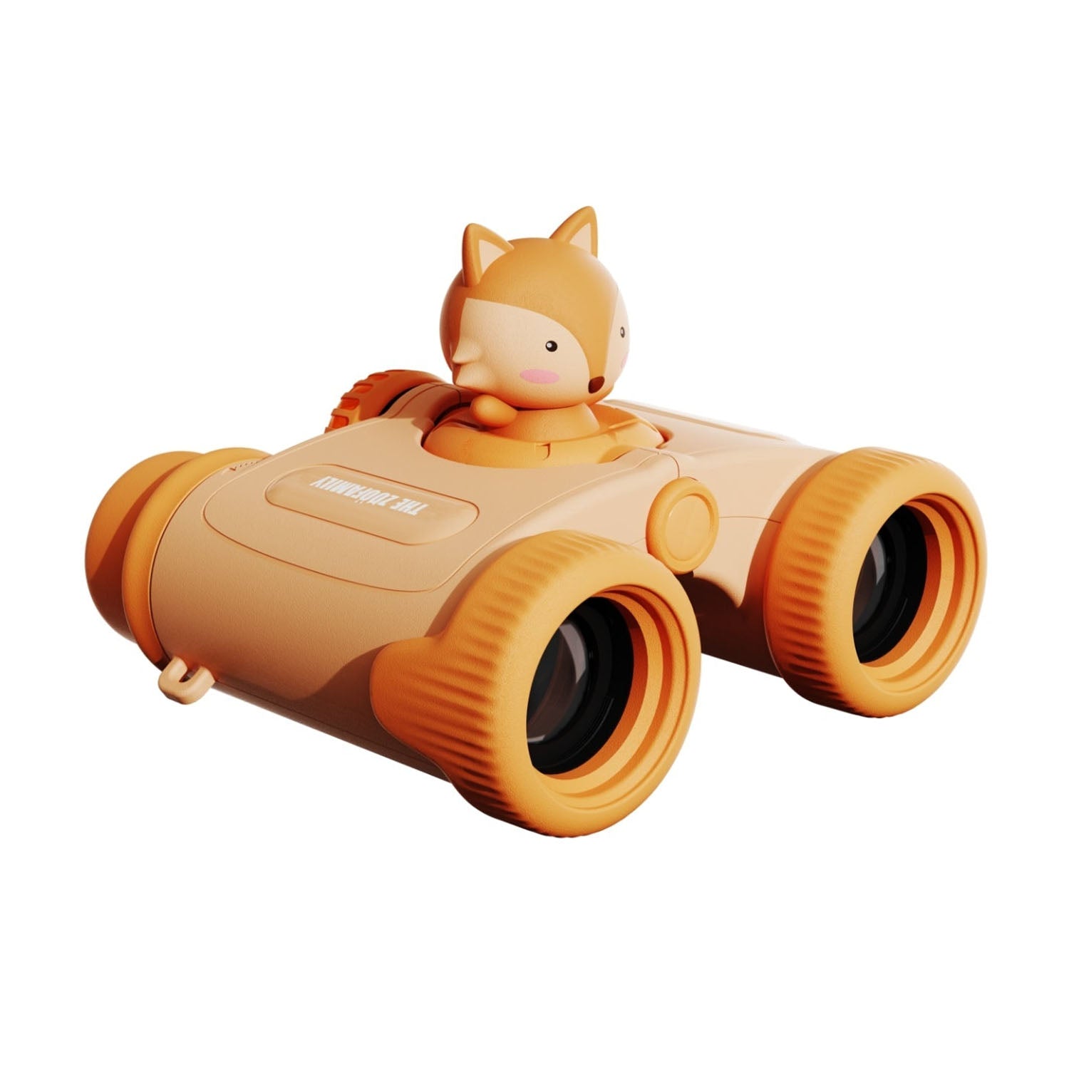 The zoofamily zoo eyes binoculars in orange fox design.