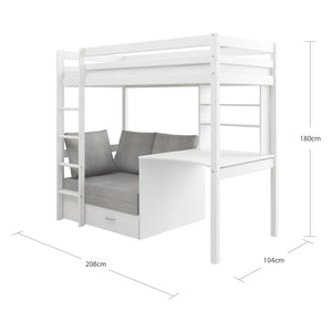 Dimension of the thuka high sleeper bed.