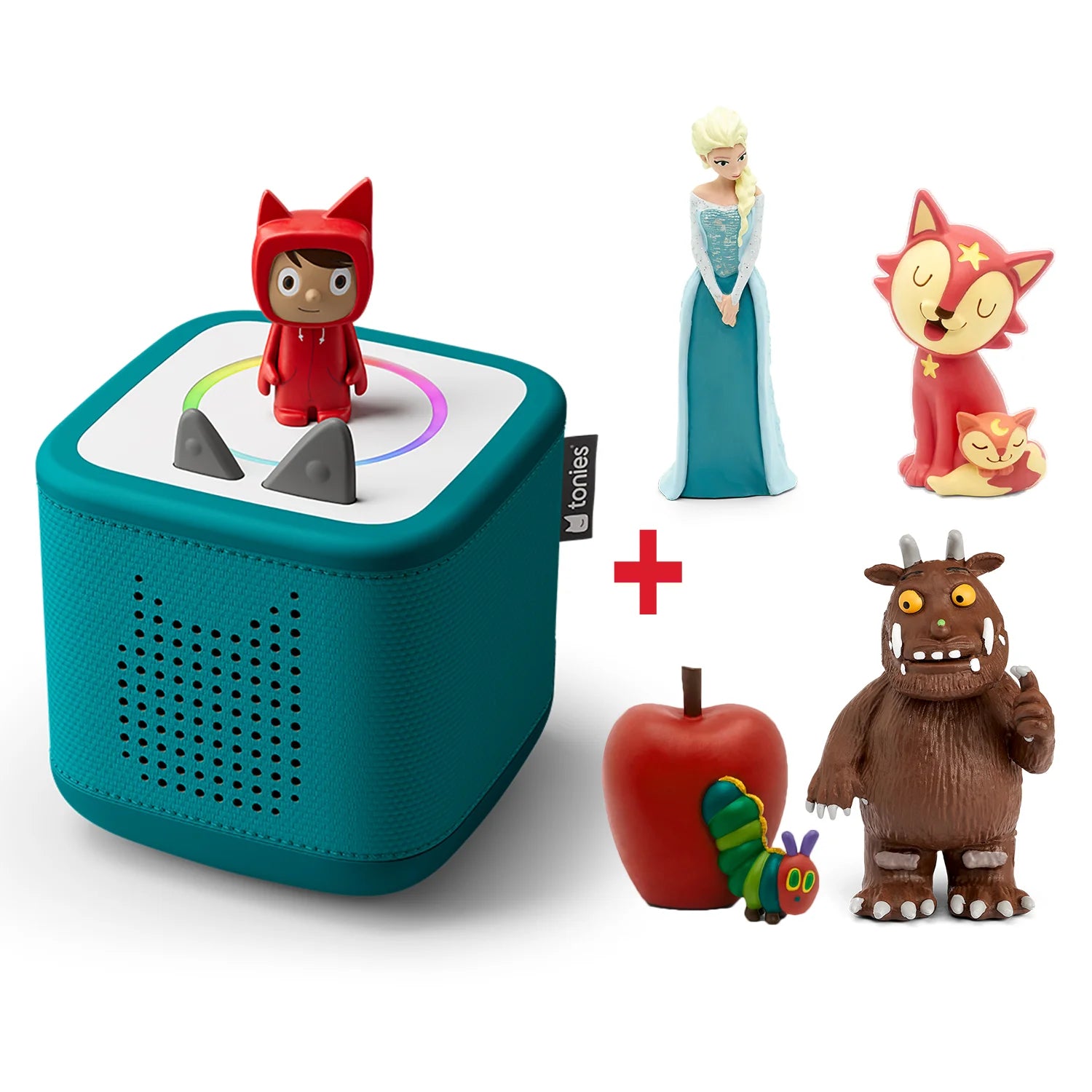 Toniebox 2 starter bundle with 5 tonies - children's favourite starter in tropical teal colour