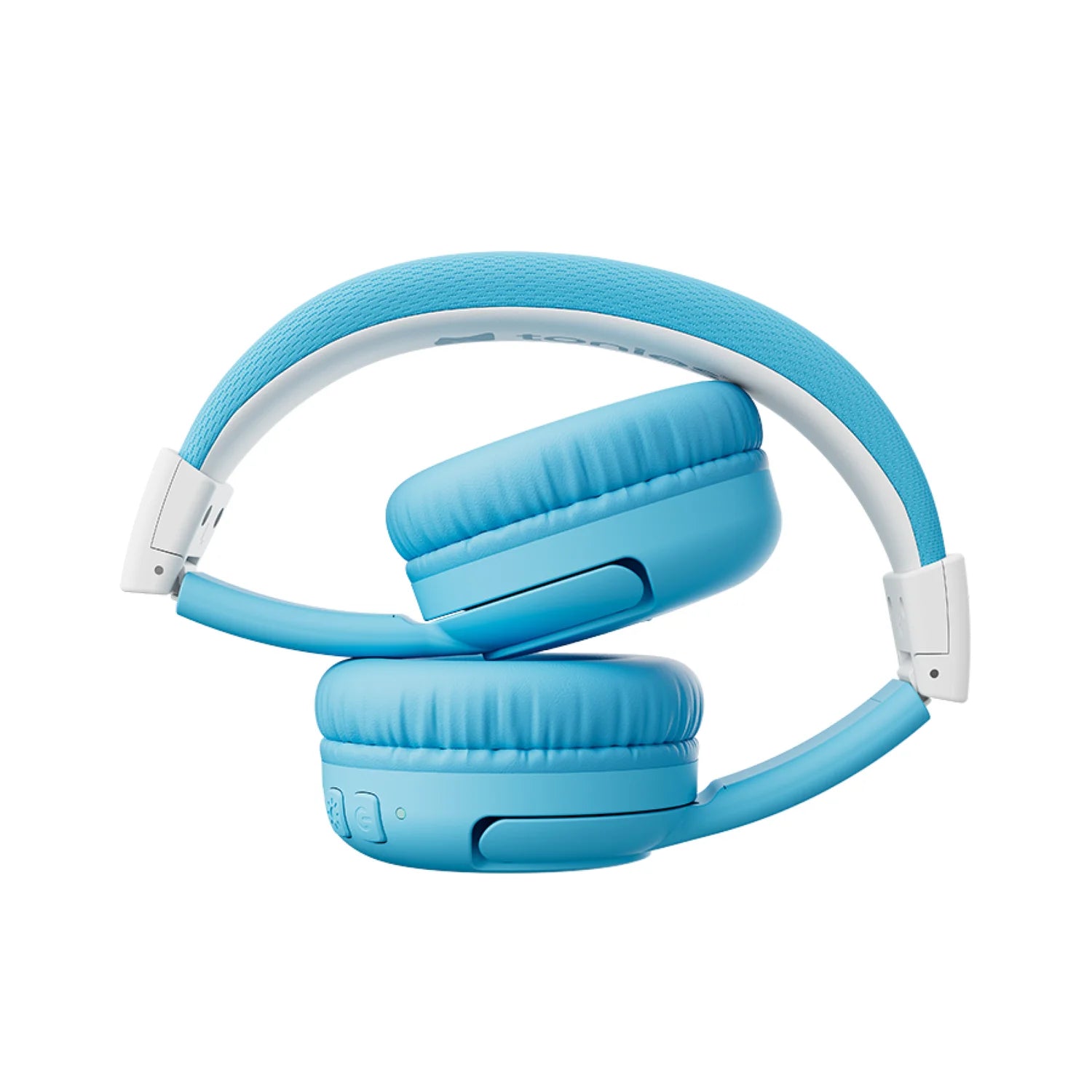Toniebox 2 foldable bluetooth headphone in sky blue.