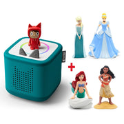Toniebox 2 bundles with Creative-Tonie and character Tonies - tropical teal