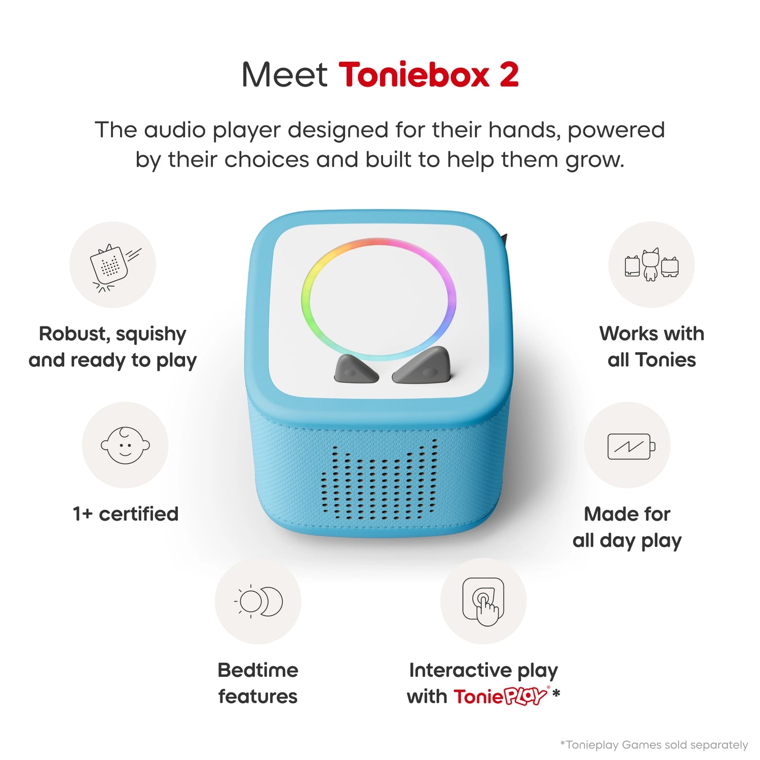 Toniebox 2 works with all tonies.