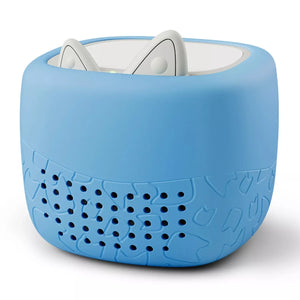 Arctic Blue Toniebox Lite silicone cover, soft flexible case with cat ear design for children’s player