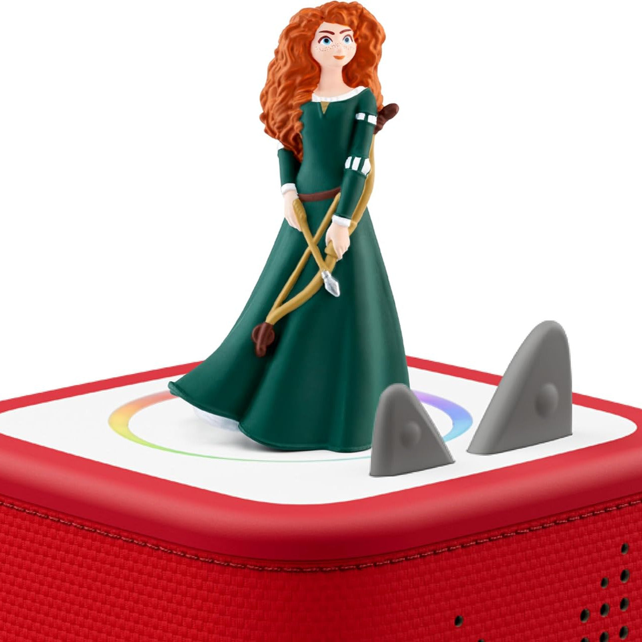 Tonies Disney Brave Merida figurine on a Toniebox playing audio story.