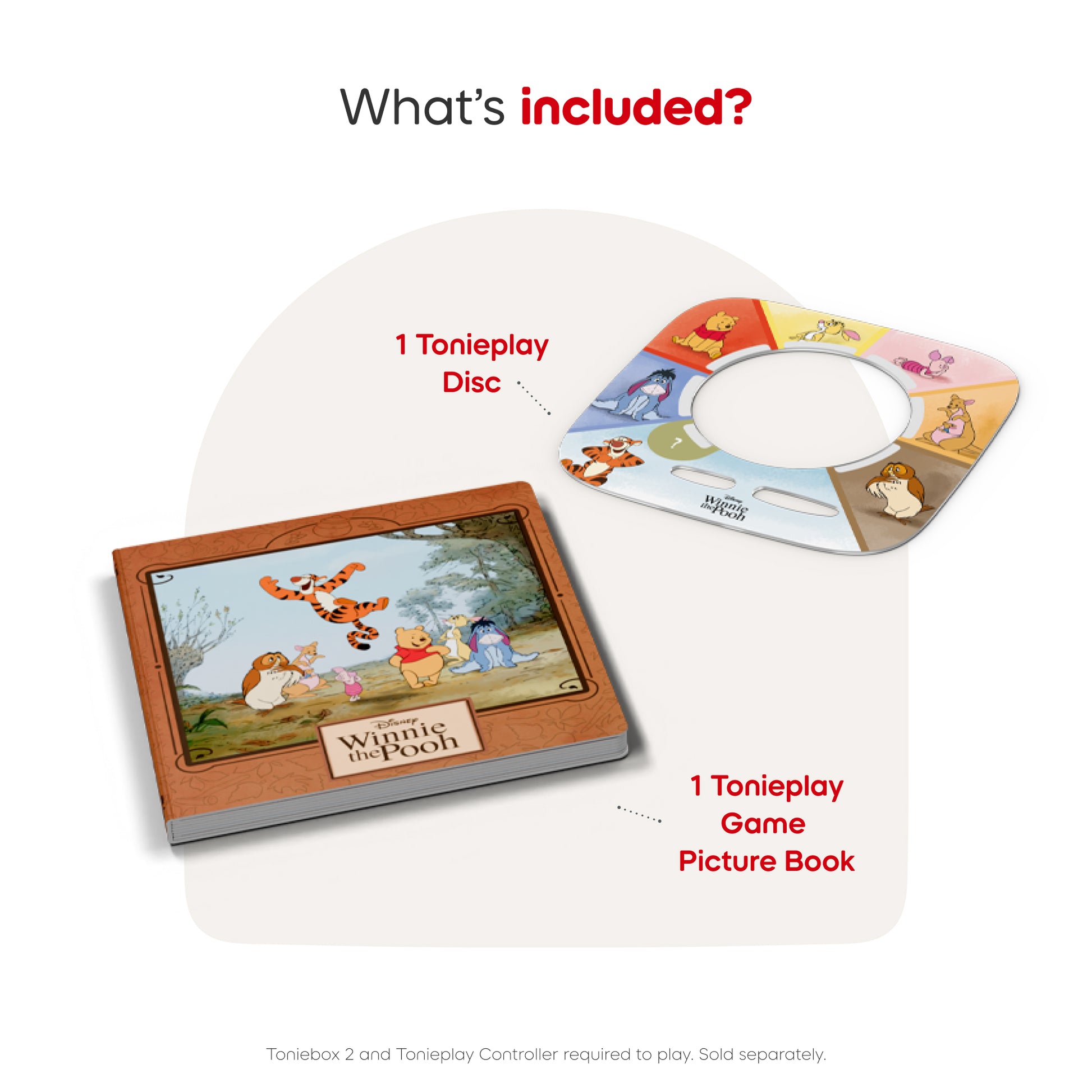 Picture book and tonieplay dics included with Tigger’s Mix-Up Fix-Up game