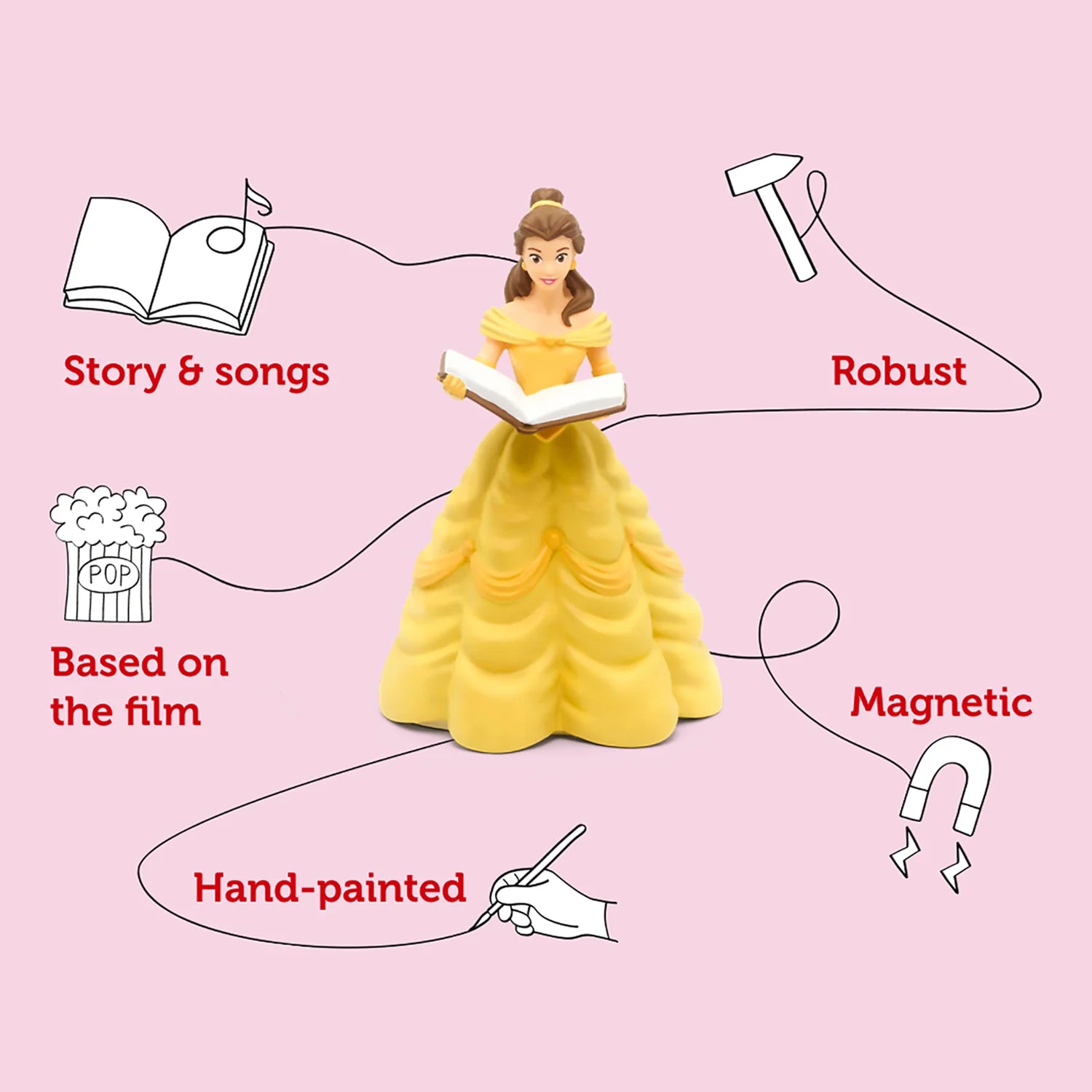 Screen-free audio storytelling with Beauty and the Beast Tonie.