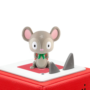 The travelling Tonie character is on the Toniebox.