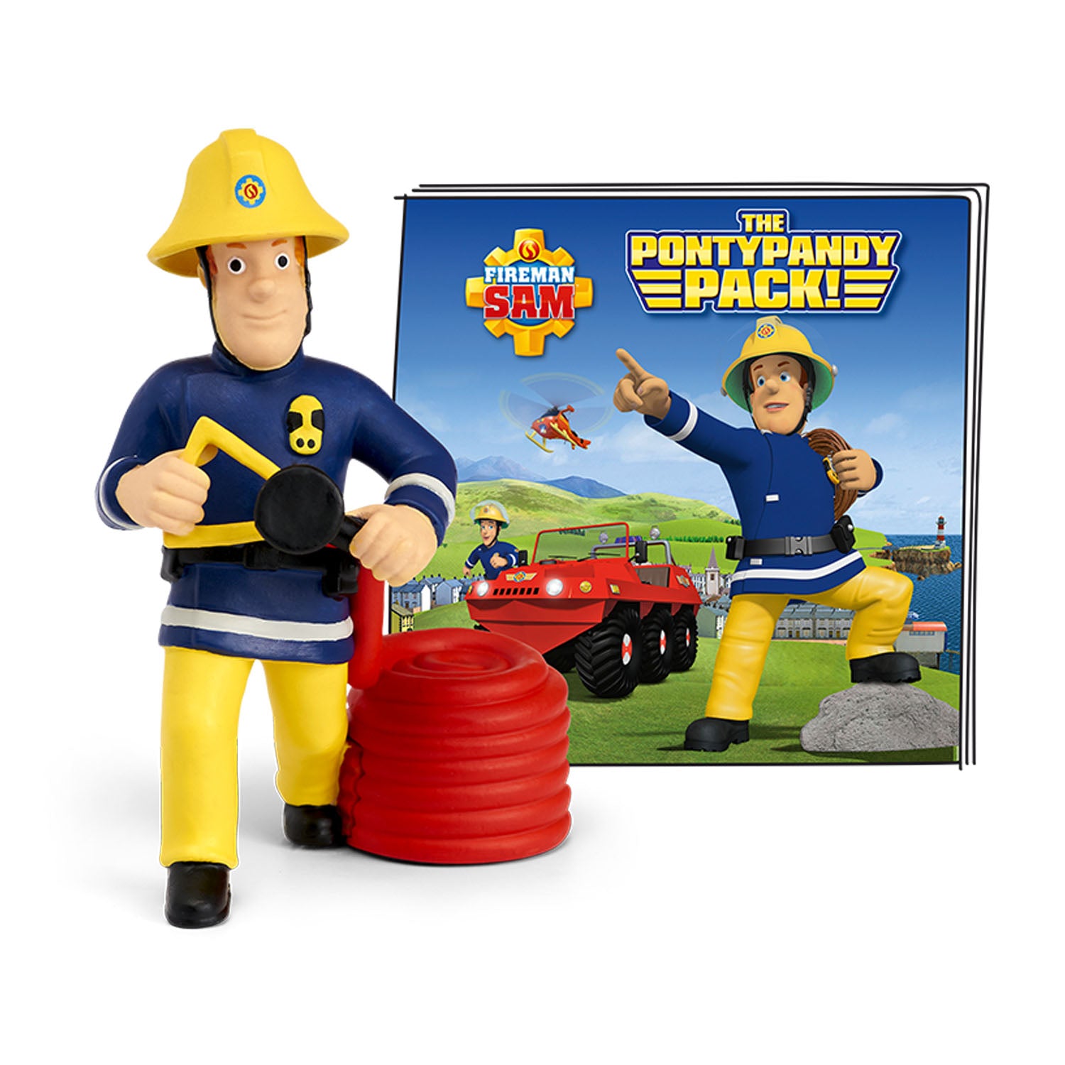 Fireman Sam Tonie figure with packaging.