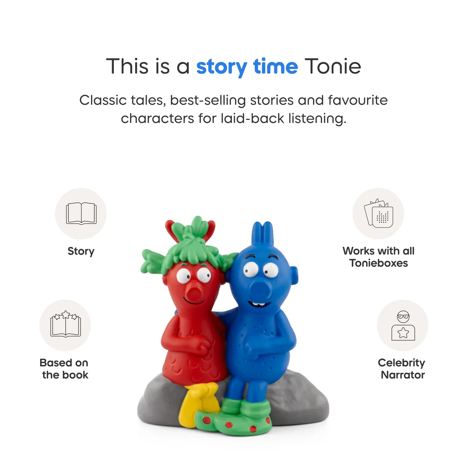 Hand-painted red Smed and blue Smoo characters.