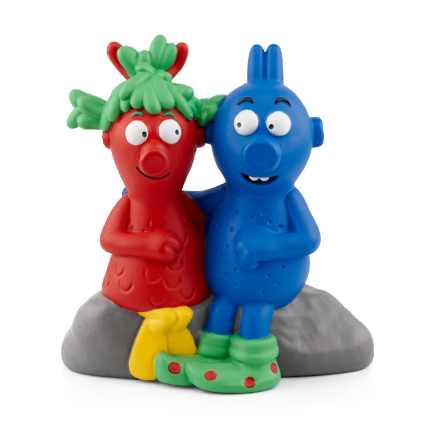 Front view of The Smeds and The Smoos Tonie figurine featuring Janet and Bill.