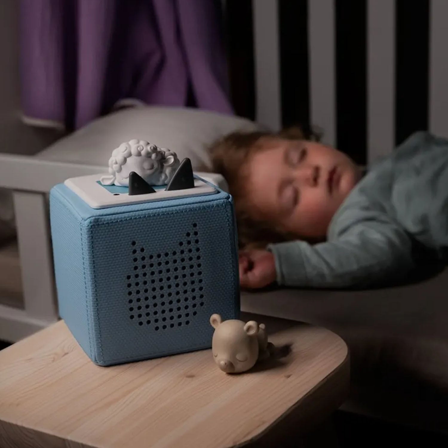 Cute Sleepy Sheep Tonie for soothing bedtime music and nature sounds.