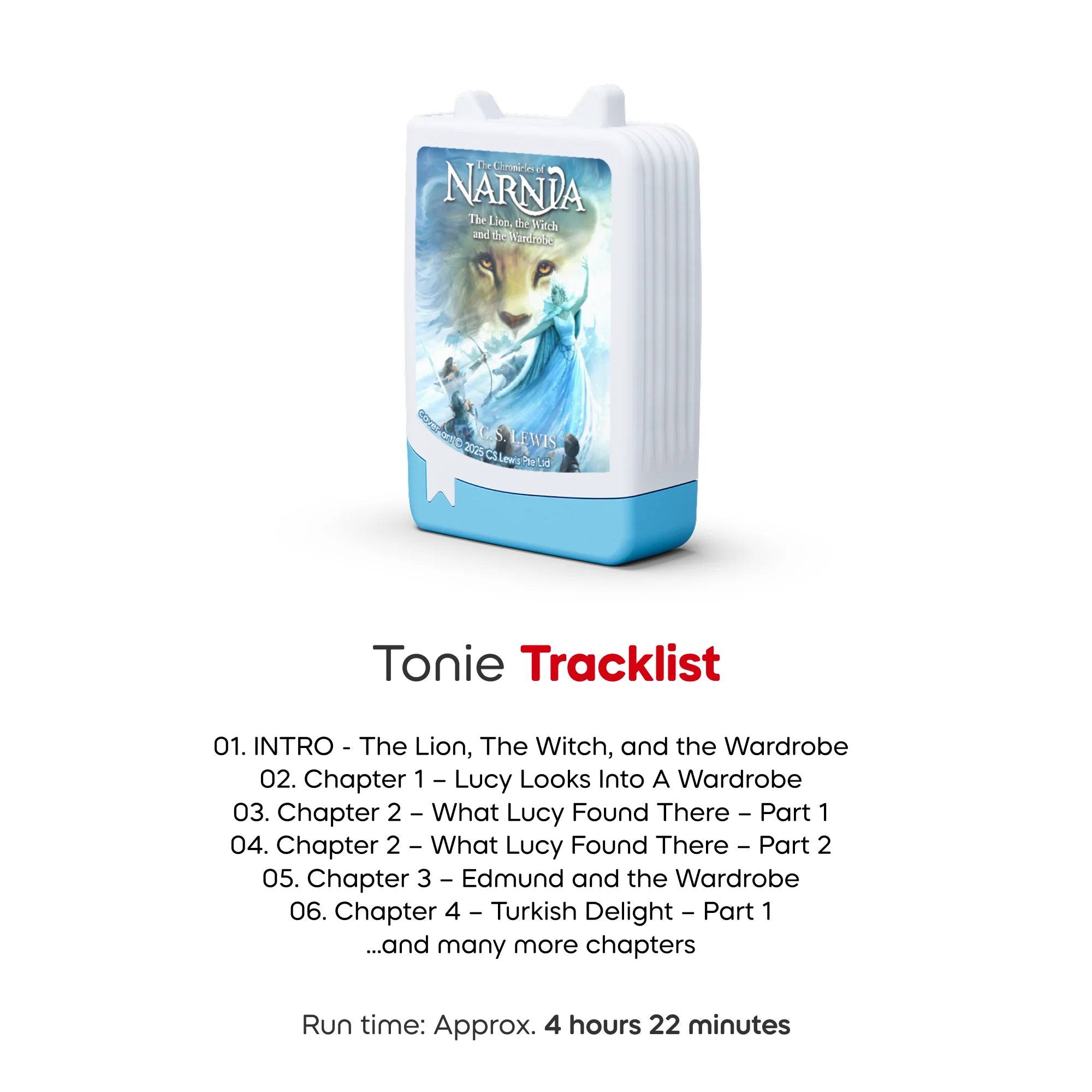 Tracklist of Tonies The Lion, the Witch and the Wardrobe.