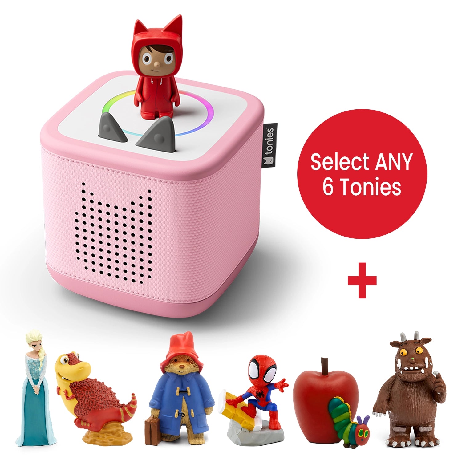 Toniebox 7-pc set with fun character Tonies for kids