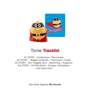 8 fun adventures included in Supertato Tonie.