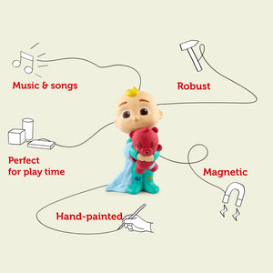 Features of tonies cocomelon getting ready with JJ