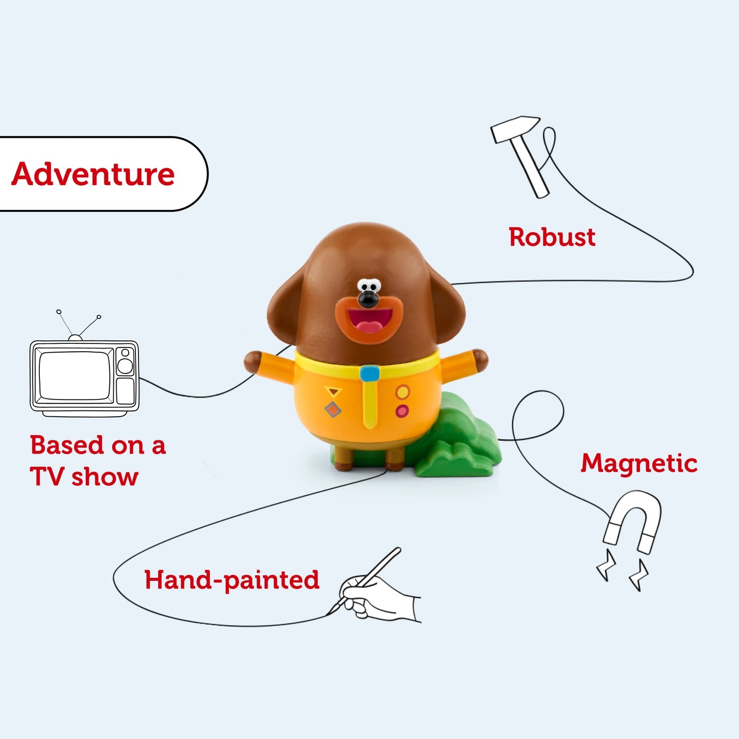 Magnetic hey duggee tonie for toniebox.