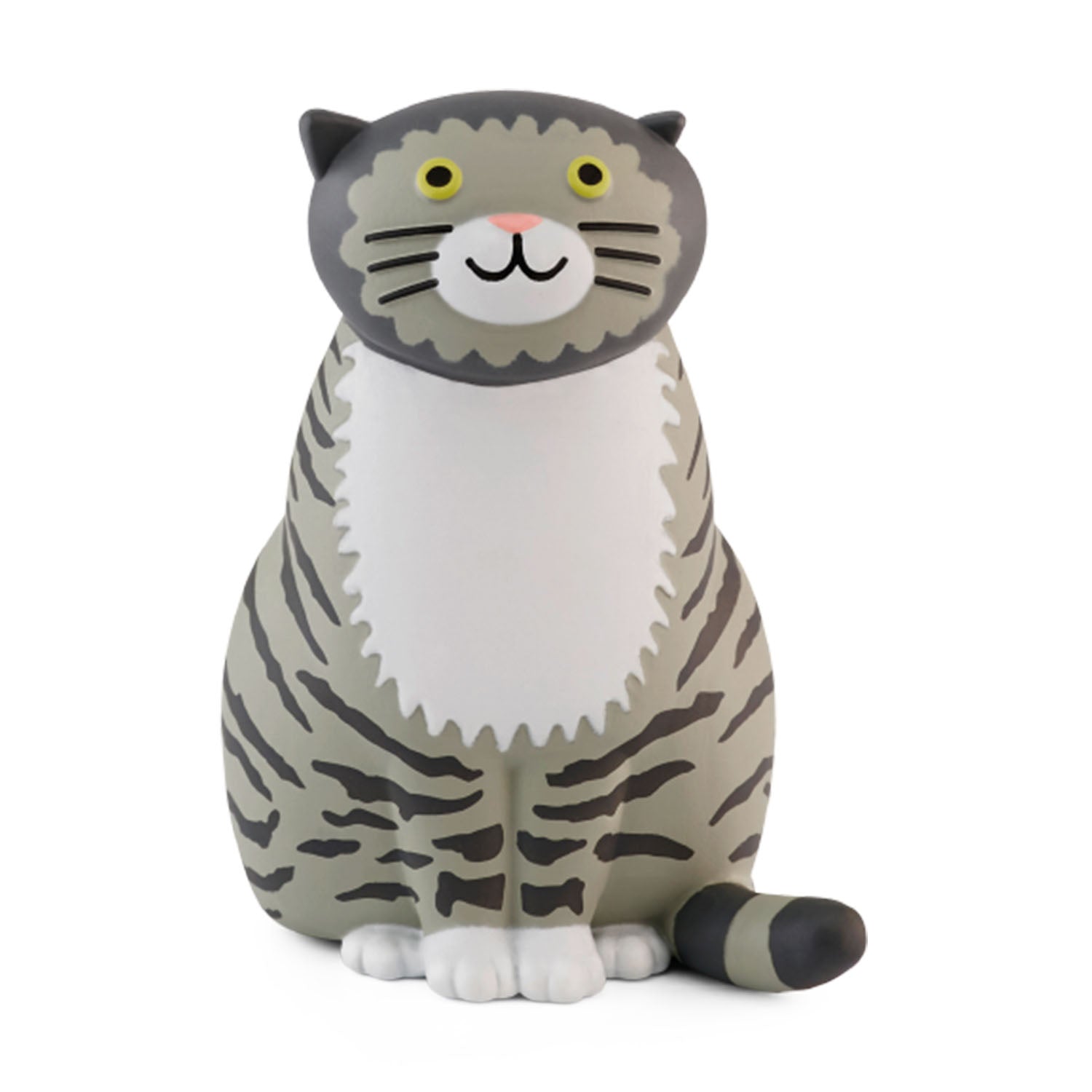 Front-facing close up of the hand-painted Mog the Forgetful Cat Tonie audio character figure.