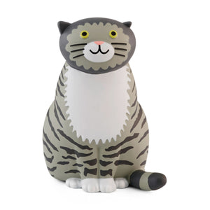 Front-facing close up of the hand-painted Mog the Forgetful Cat Tonie audio character figure.