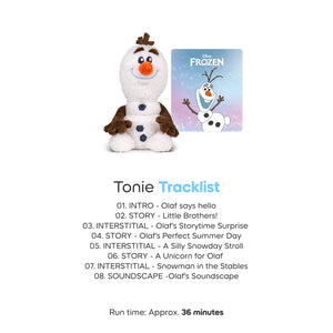 Tracklist of tonies olaf cuddle tonie.