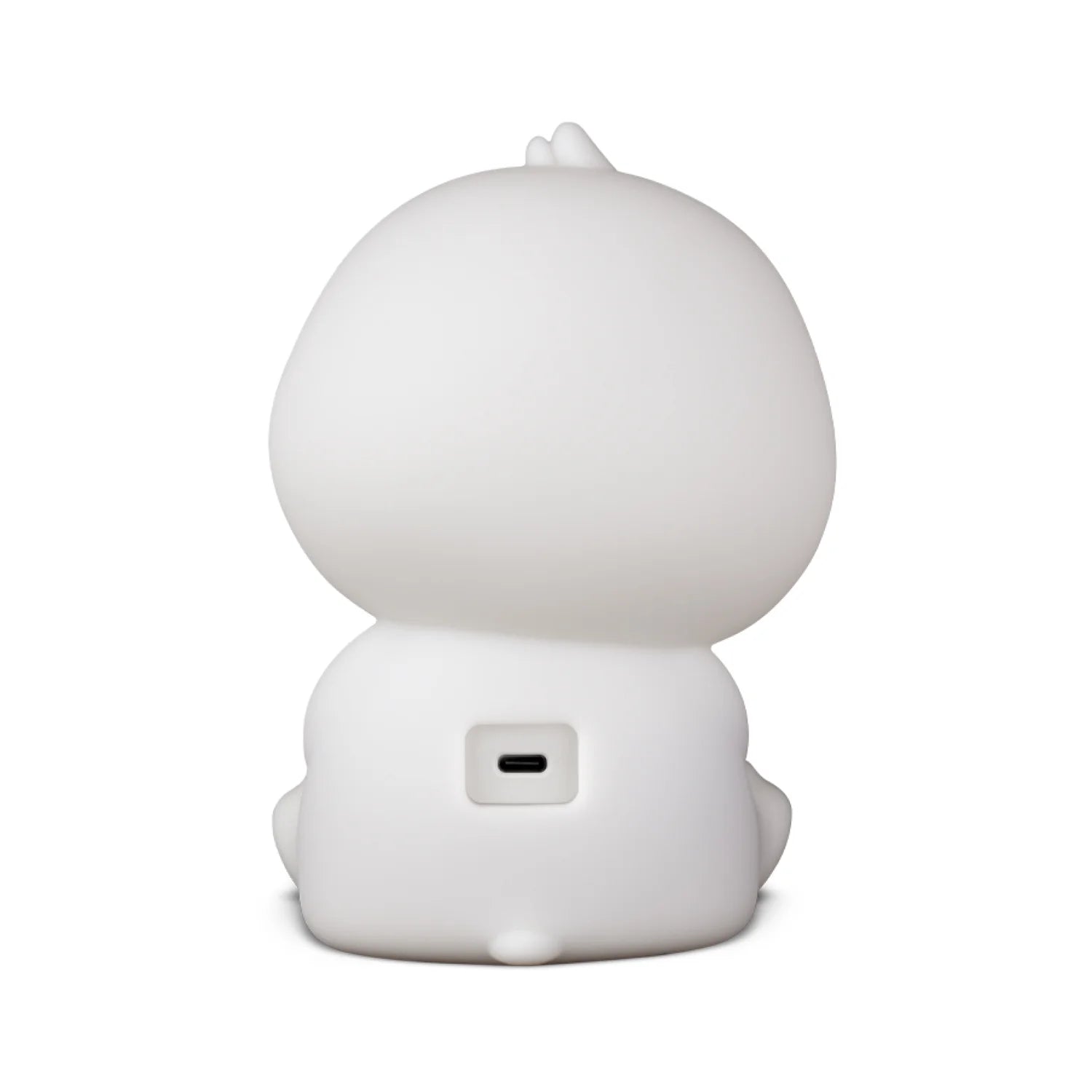 Back view of tonies penguin night light showing charging portal.