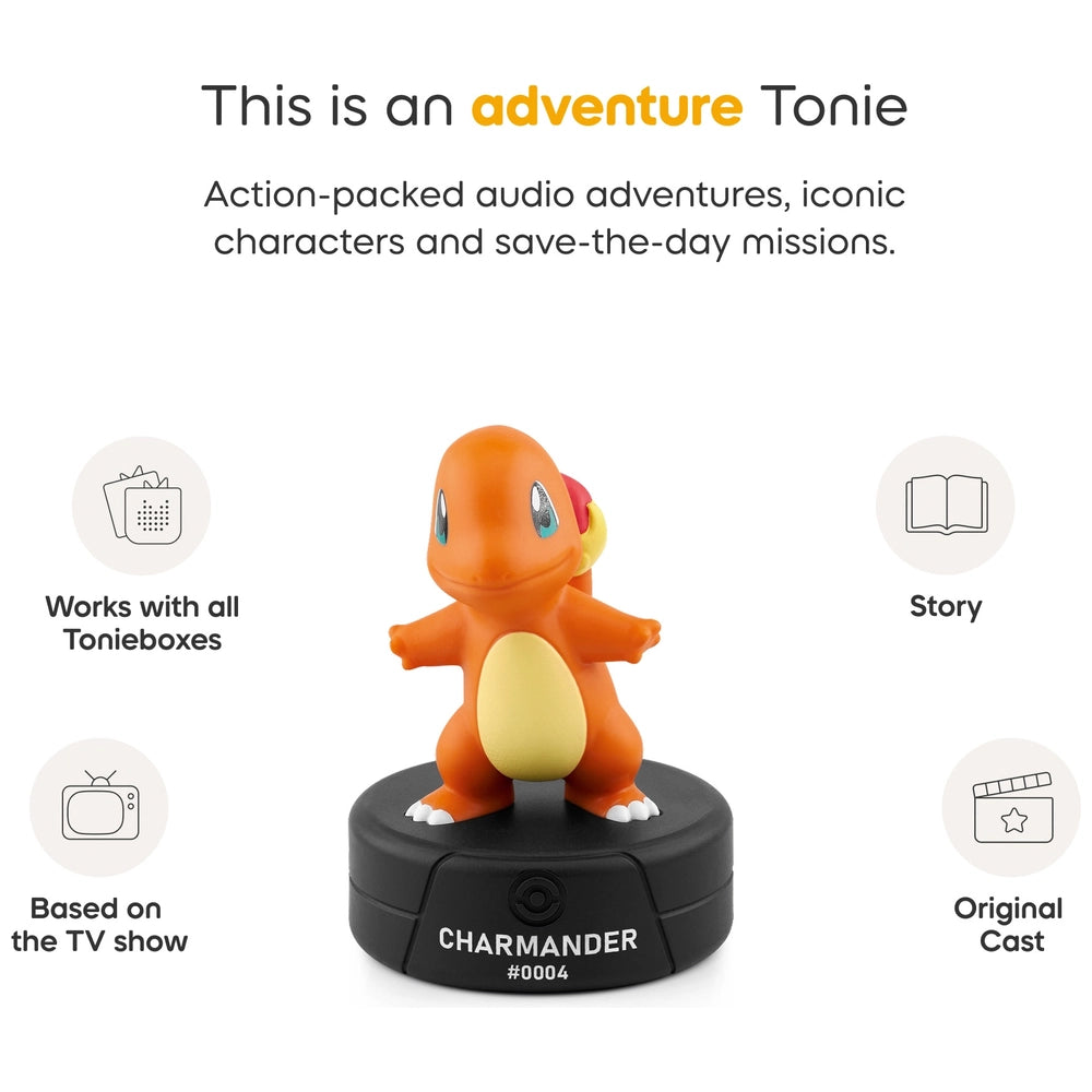 Tonies Pokemon Charmander works with all tonieboxes and based on the TV show.