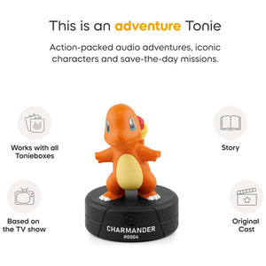 Tonies Pokemon Charmander works with all tonieboxes and based on the TV show.