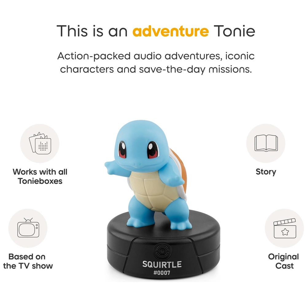 Tonies Pokemon Squirtle is an action packed audio figure for kids