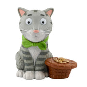 Tabby McTat Tonie figure, a tabby cat sitting with its tail curled around.