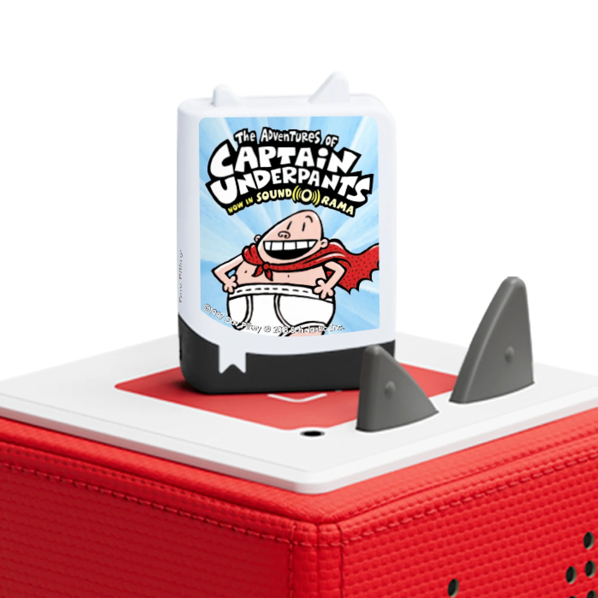 Smooth, rounded edges for safety, with a sturdy base that allows it to stand upright on the Toniebox