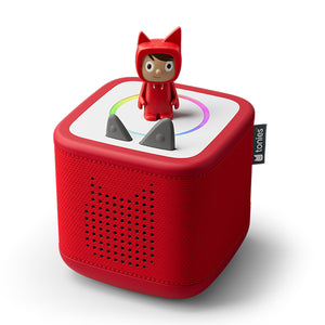 Toniebox 2 starter set with creative Tonie Rubie in sunset red