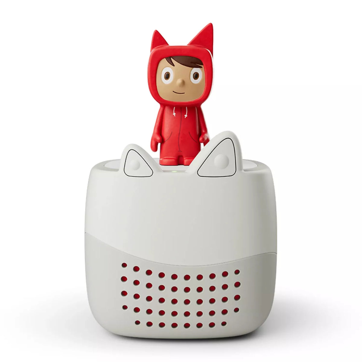 Grey Toniebox Lite with red Creative Tonie Rubie figure on top, complete starter set