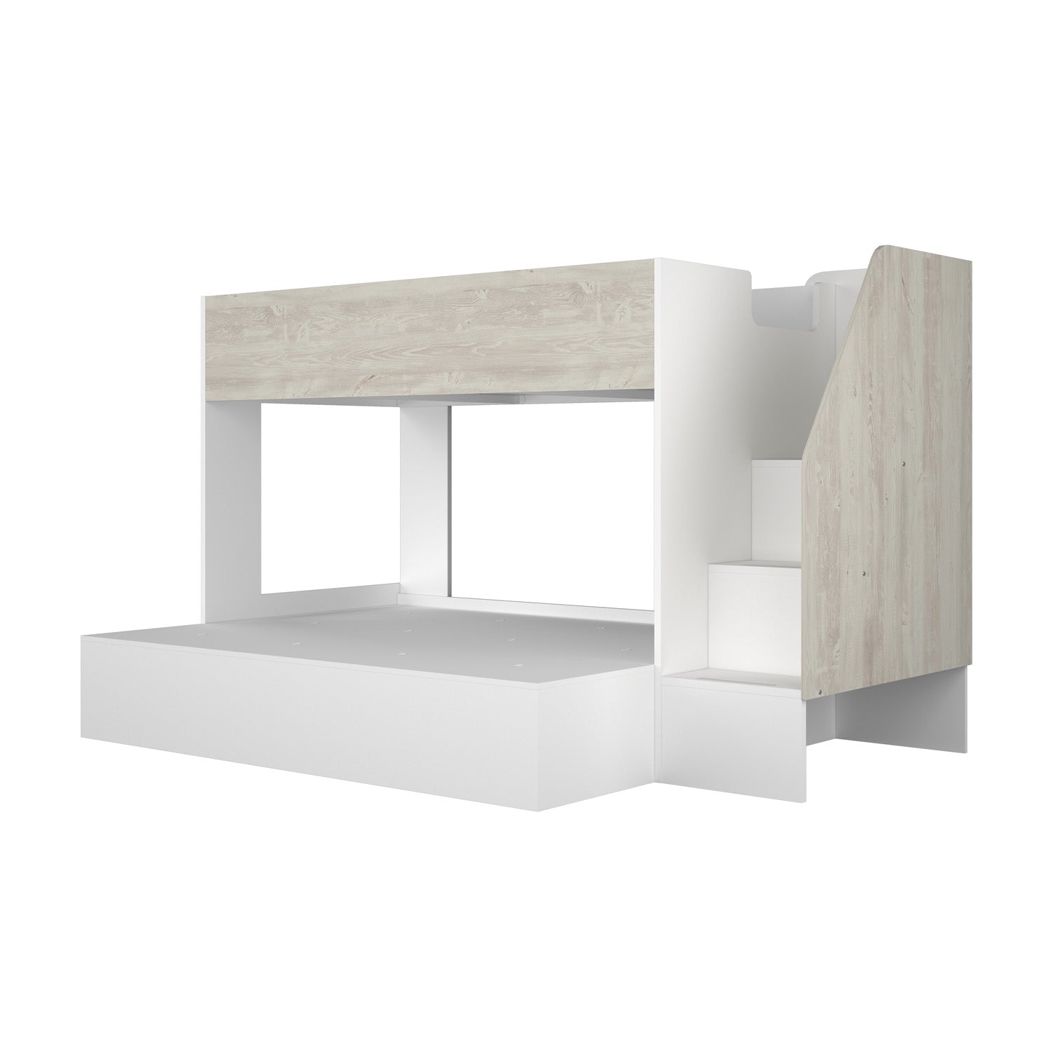 Trasman easy triple bunk bed frame in Cascina White