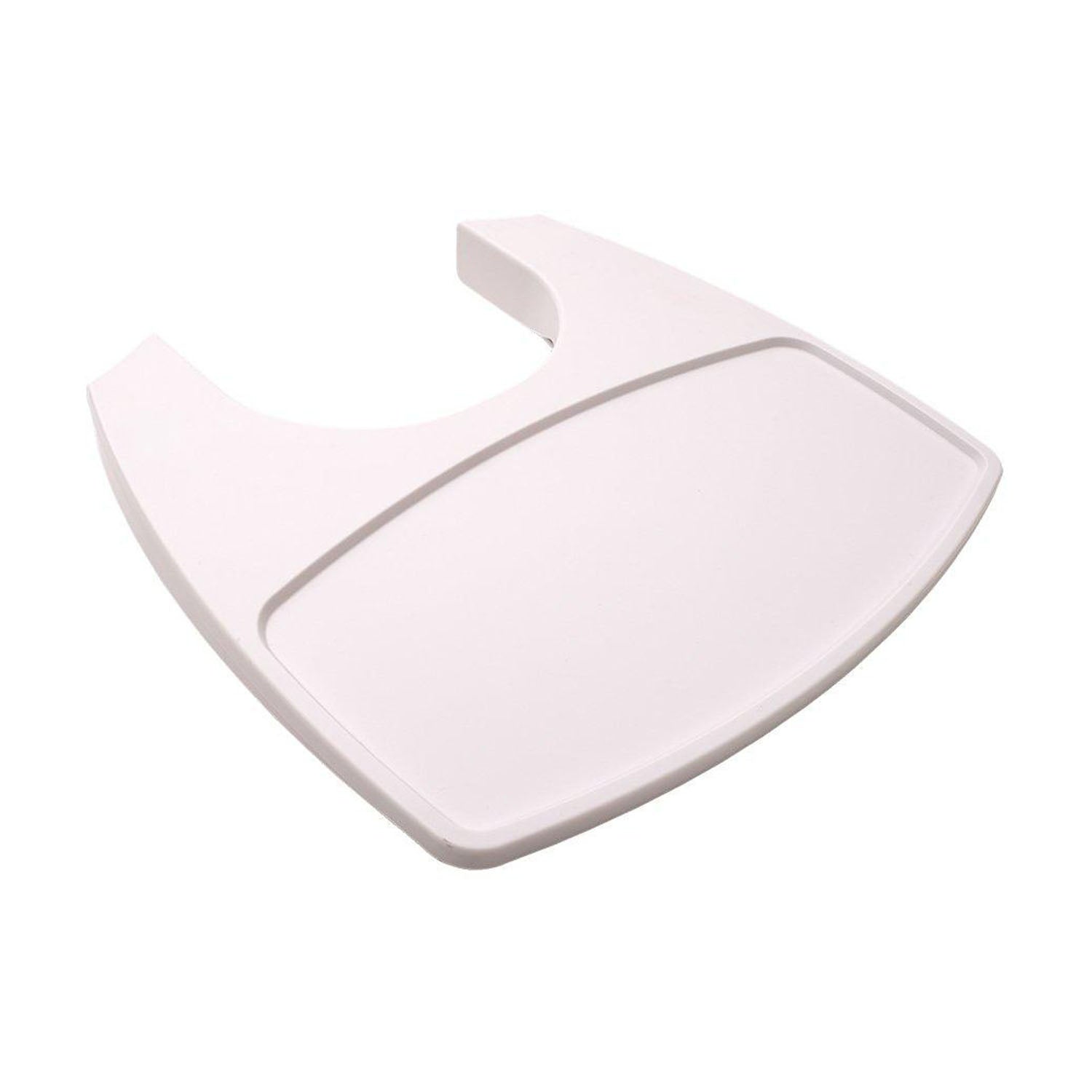 Tray for Leander highchair in white colour.
