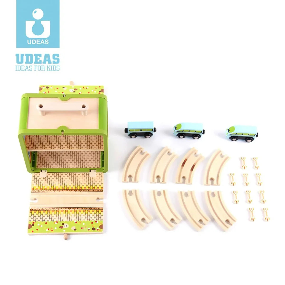 Showin what's inlcuded of the train toy.