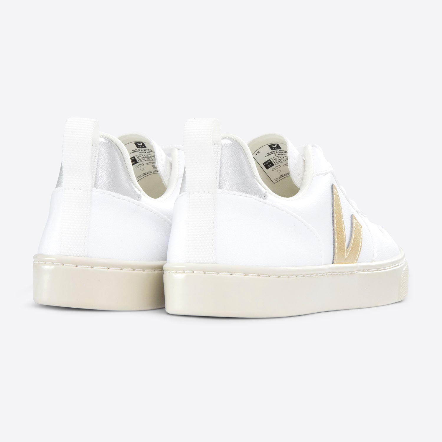 Veja Kids Trainers V 10 White Platine Silver - Main Image