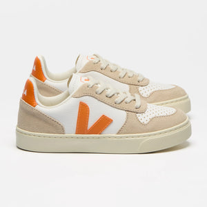 Veja V-10 Leather - White Fury Almond Sneakers