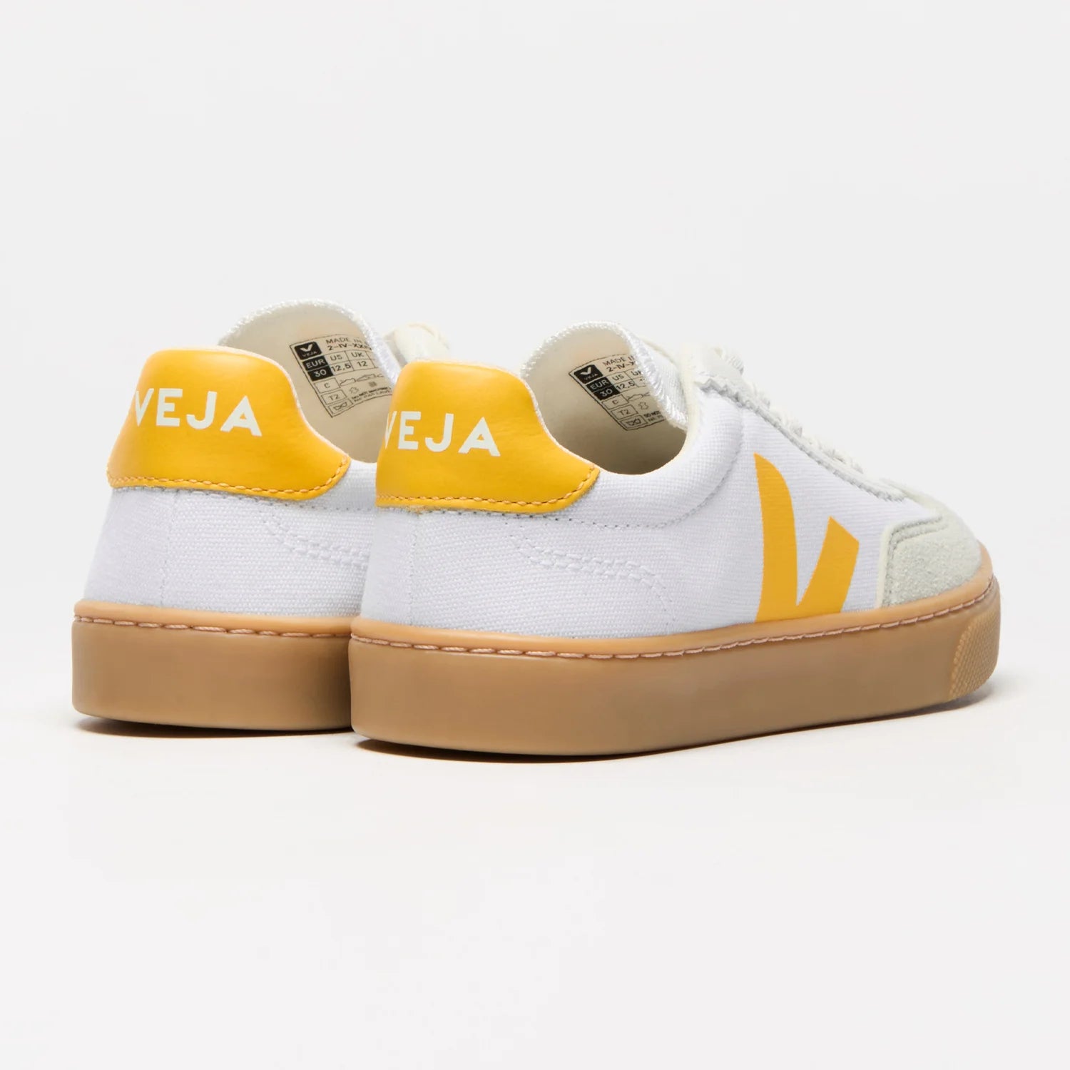 Veja Volley Canvas White Sunshine Natural Small Smart