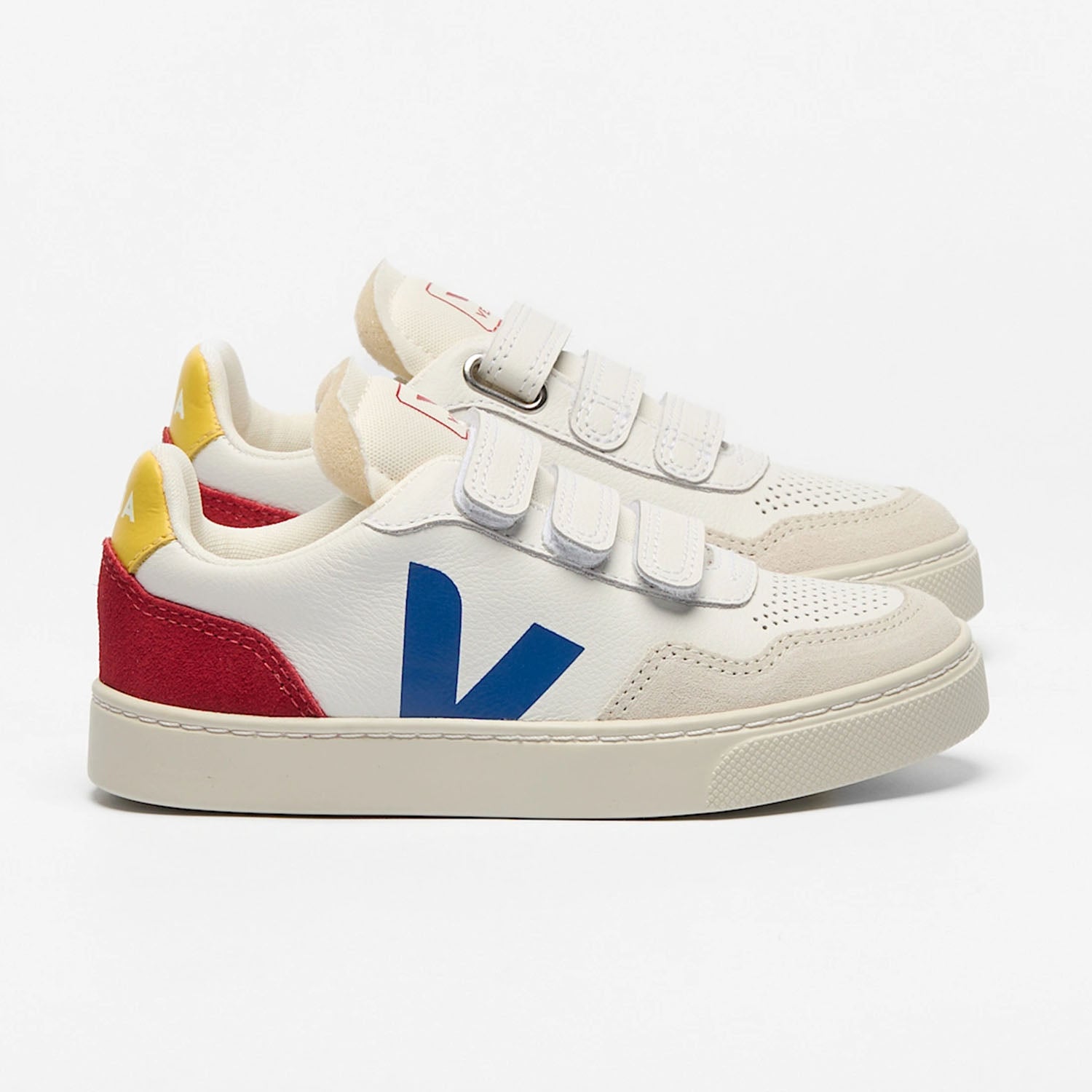 Veja V-90 Leather White Indigo Pepper