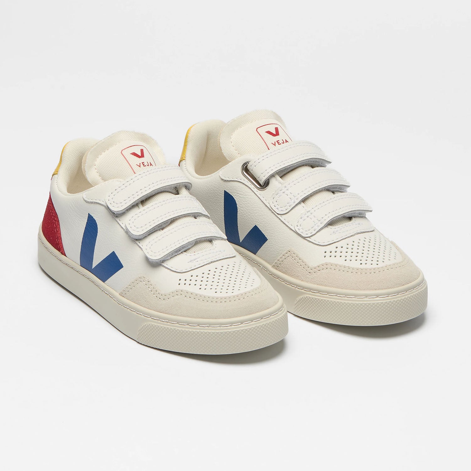 Veja V-90 Leather White Indigo Pepper