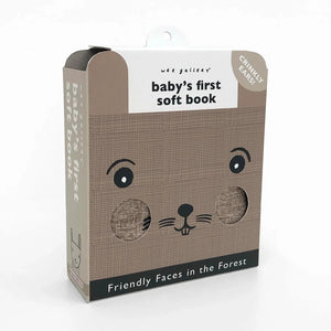 Wee Gallery Soft Cloth Book Friendly Faces in the Forest - Bunny