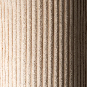 Close view of brown sugar foldable chair fabric.