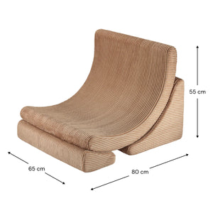 Dimension of the moon-shaped chair