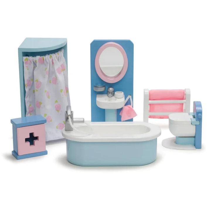 Wooden Dollhouse Bathroom Set Original Le Toy Van