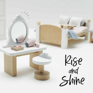 Wooden Dollhouse Master Bedroom Set Daisyland Le Toy Van Dressing Table