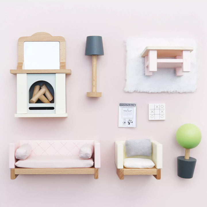 Wooden Dolls Living Room Furniture set