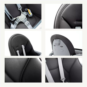 Black chair with premium PU Leather finish