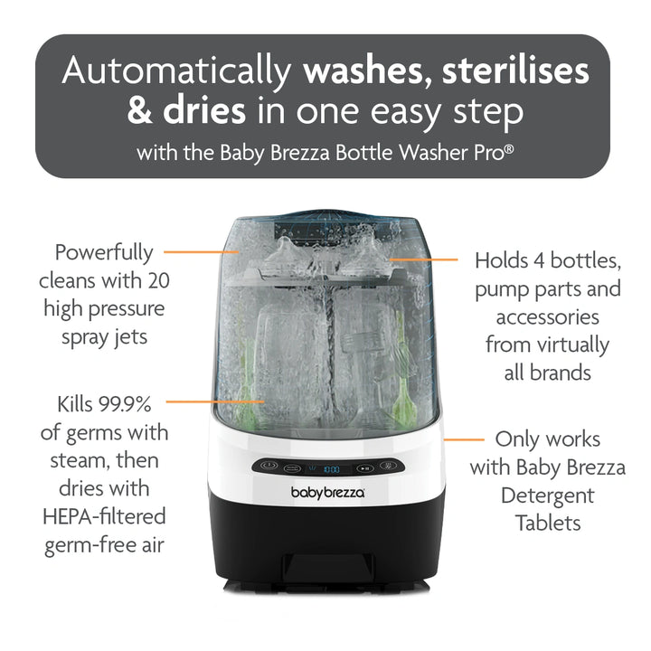 Hygienic and Safe: Baby Brezza Advanced Bottle Washer for Peace of Mind