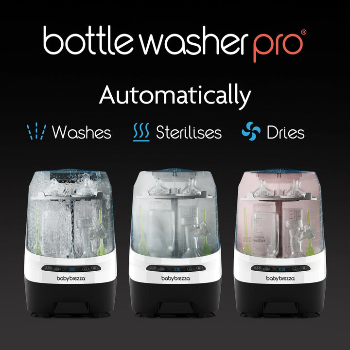 All-in-One Cleaning: Baby Brezza Washer Sterilizes, Dries, and Cleans